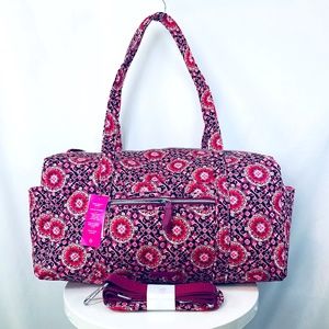 🌸Vera Bradley Medium Duffel Duffle Travel Bag Suitcase Spring Break